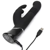 Fifty Shades of Grey Greedy Girl G-Spot Thrusting Rabbit Vibrator- Wibrator króliczek z ruchem pulsacyjnym, Czarny