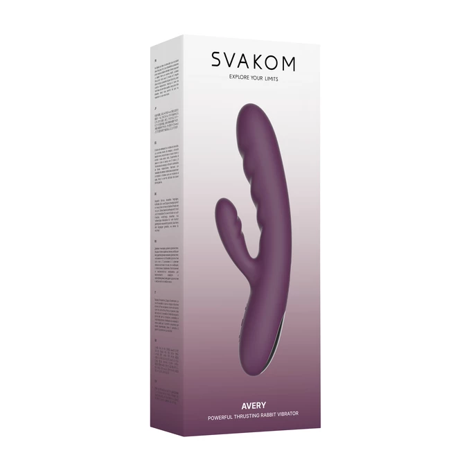 Svakom Avery - Wibrator króliczek, fioletowy