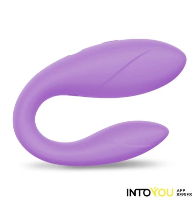 IntoYou Couple toy - Elastyczne, wibrujące jajeczko sterowane aplikacją, Fioletowy