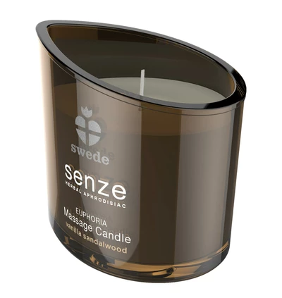 Senze Euphoria Massage Candle Vanilla Sandalwood - Świeca do masażu