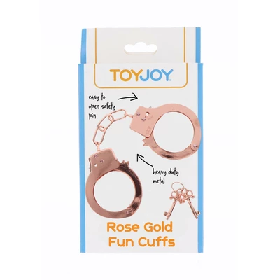 TOYJOY Metal Handcuffs Rose Gold - Kajdanki metalowe