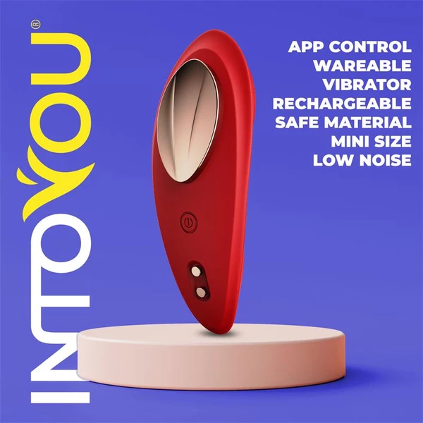 IntoYou Panty Vibrator - Wibrator łechtaczkowy do bielizny, Czerwony