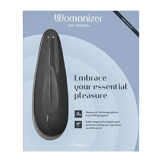 Womanizer Classic 2 Black - Bezdotykowy masażer łechtaczki, Czarny
