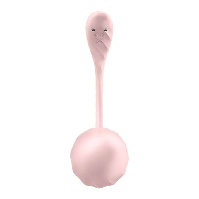 Zestaw Satisfyer Ribbed Petal - Wibrujące jajeczko + lubrykant + spray dezynfekujący