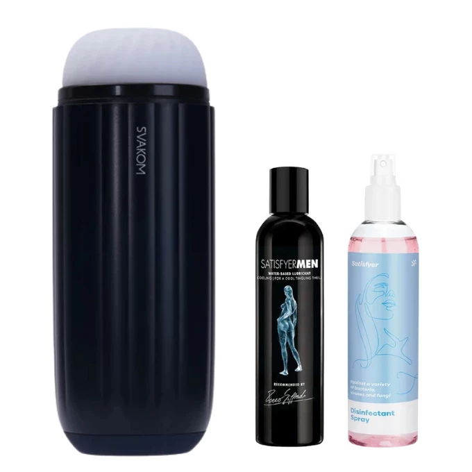 Zestaw Svakom Sam Neo 2 PRO - Masturbator Interaktywny + lubrykant + spray dezynfekujący