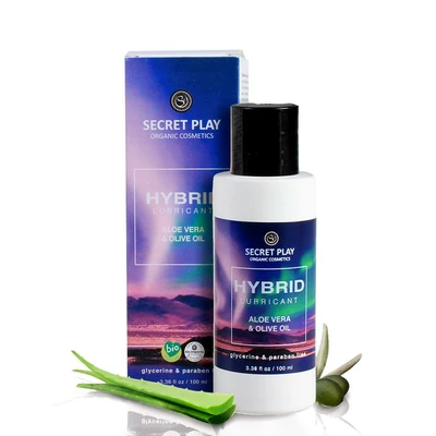 Secret Play Hybrid Lubricant Aloe Vera Organic Cosmetics 100 Ml - Lubrykant z aloesem