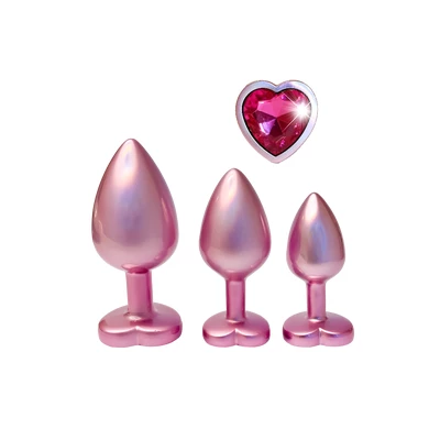 Dream Toys Pearl Pink Plug Set - Zestaw korków analnych 