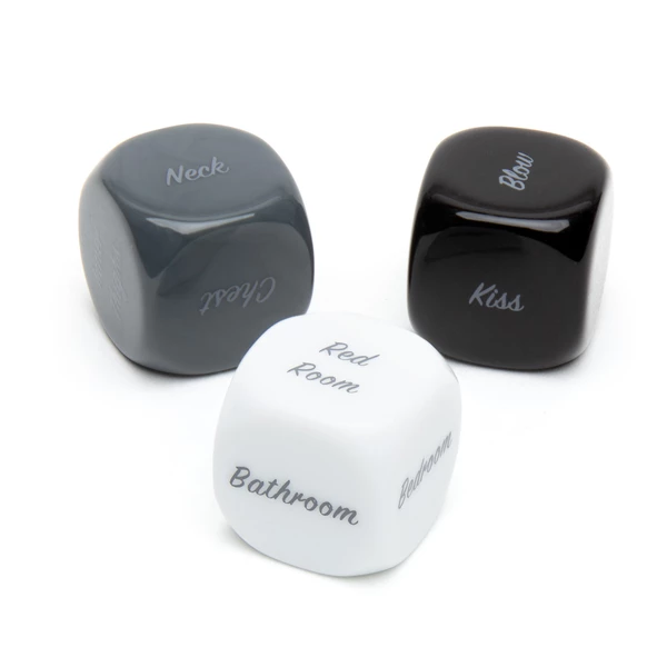 Fifty Shades of Grey Nice Kinky Dice forCouples (3 Pack) - Kostka z pozcyjami,