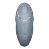 Satisfyer Tap &amp; Climax 1 Blue - Grey - Wibrator łechtaczkowy, Niebiesko - Szary