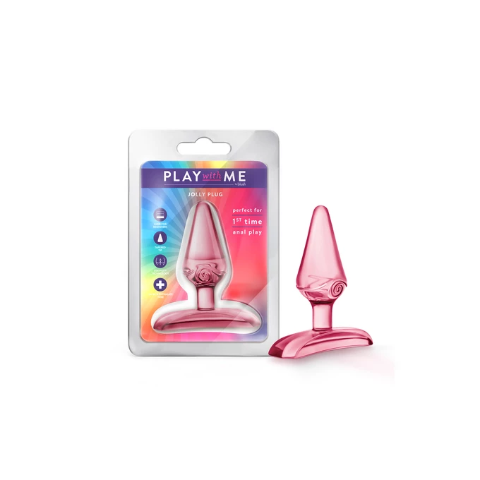 Blush Play with me - korek analny, różowy