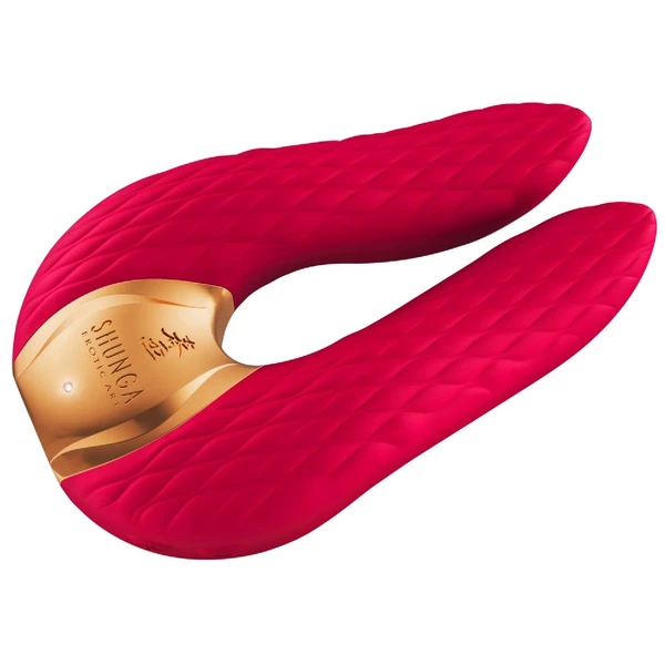 Shunga Aiko Intimate Massager Raspberry - Wibrator łechtaczkowy, Czerwony