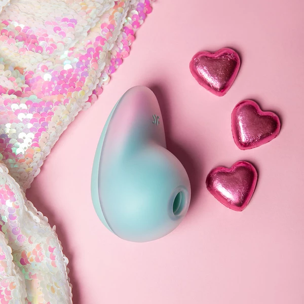 Satisfyer Pixie Dust, Pink - Mint - Wibrator łechtaczkowy, Różowo - miętowy