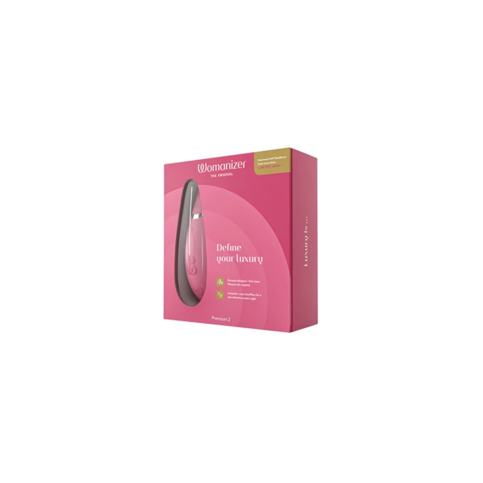 Womanizer Premium 2, Raspberry - Bezdotykowy masażer łechtaczki, Malinowy
