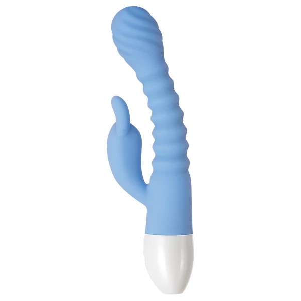 Evolved Bendy Bunny - Elastyczny wibrator króliczek, Niebieski