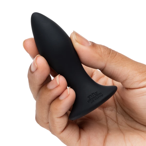 Fifty Shades of Grey Sensation Vibrating Butt Plug- Wibrujący korek analny, Czarny