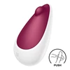 Satisfyer Spot on 3 - Wibrator łechtaczkowy typu Lay-on, Bordowy