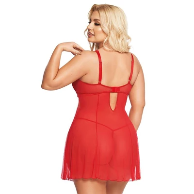 Softline Berta - Zwiewna koszulka, Czerwona