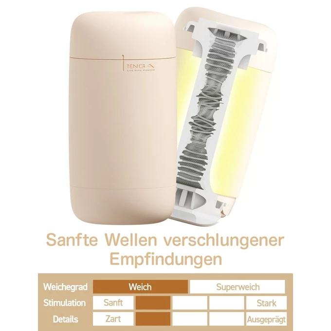 Tenga Puffy Latte Brown - Masturbator Klasyczny z miękką teksturą