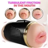 Shequ Double Vagina and Mouth Kay - Masturbator wibrujący z podwójnym otworem