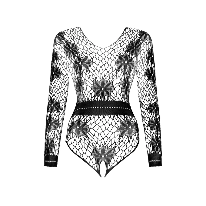 Beauty Night Regina - Koronkowe body z otwartym krokiem