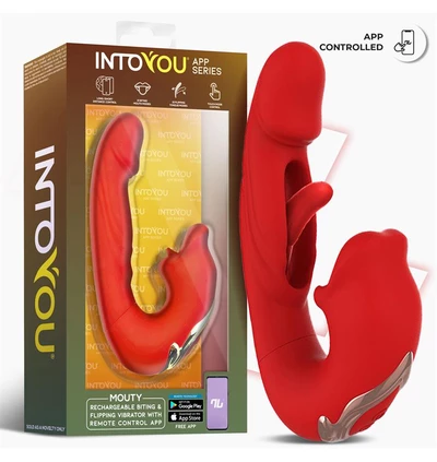 Intoyou Mouty Vibe - Wibrator króliczek z ruchomym językiem i symulacją oralną, sterowane aplikacją