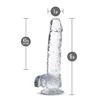 B yours 6 Inch Crystalline - Dildo klasyczne, przeźroczyste