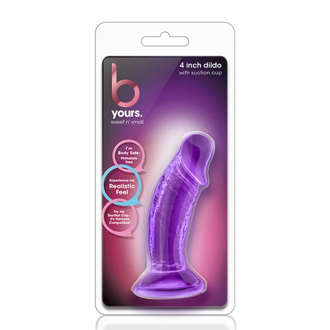 B yours Sweet N Small 4 inch - Dildo klasyczne, fioletowe