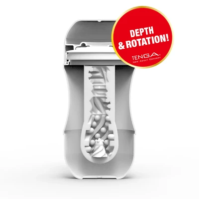 Tenga Gyro Roller Cup - Masturbator z spiralną strukturą