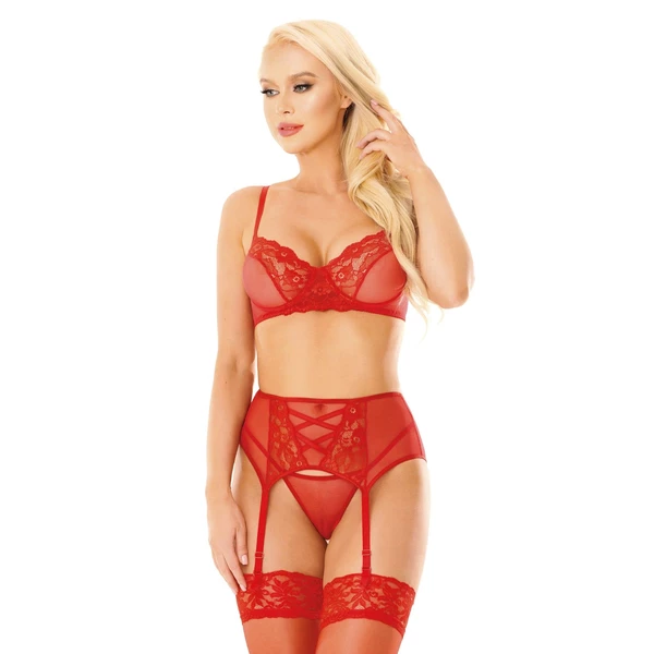 Softline Selin - Komplet bielizny, czerwony