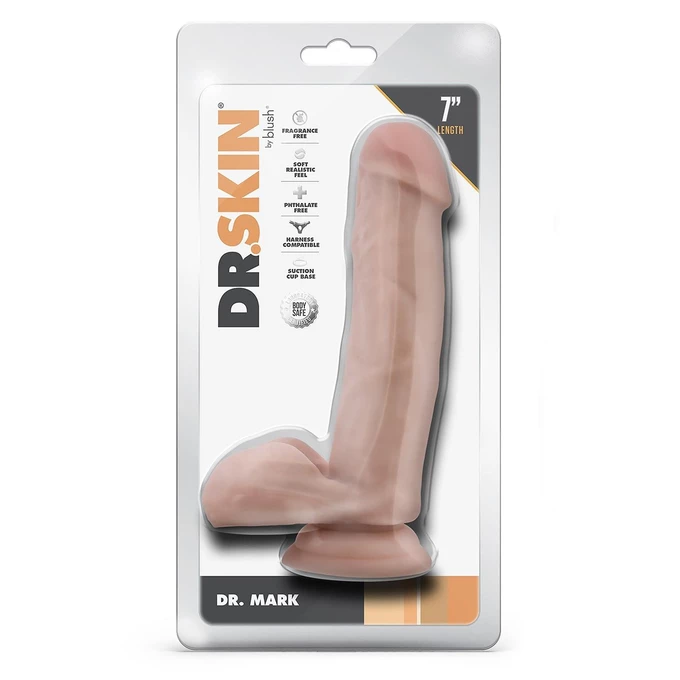 Blush Dr. Mark 7 inch - Dildo klasyczne z przyssawką