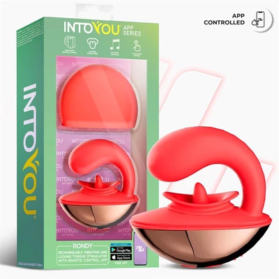 Intoyou Rondy - Wibrator podwójny z symulacją seksu oralnego, sterowany aplikacją