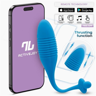 Intoyou Egg with Thrusting - Wibrujące jajeczko z funkcją pulsacji, Sterowane aplikacją