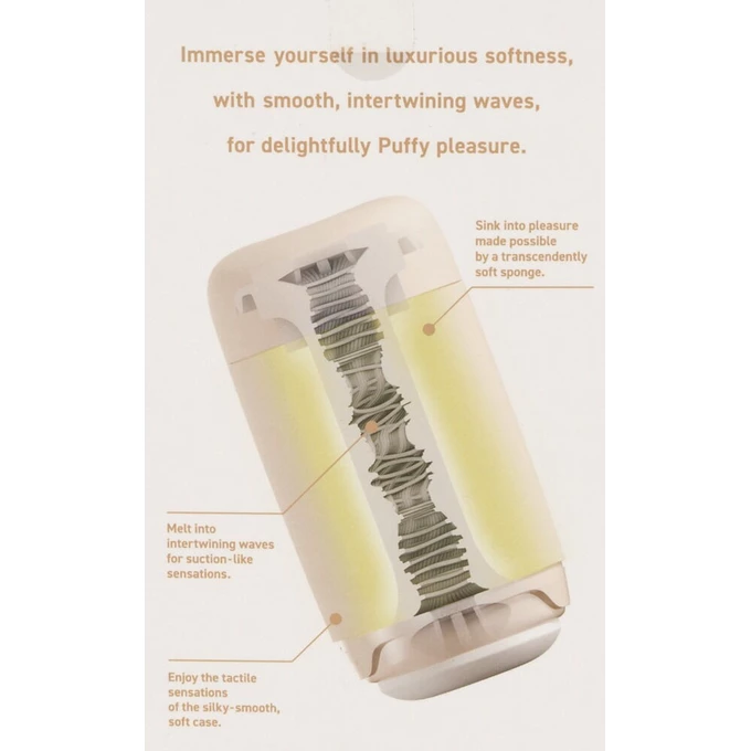 Tenga Puffy Latte Brown - Masturbator Klasyczny z miękką teksturą