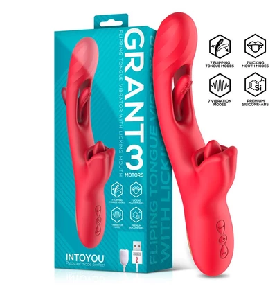 Intoyou Grant - Wibrator króliczek z funkcją rotacji i symulacją seksu oralnego
