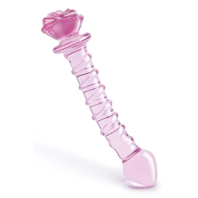 Dream toys Glaze Glass Rosebud Spiral - Szklane dildo