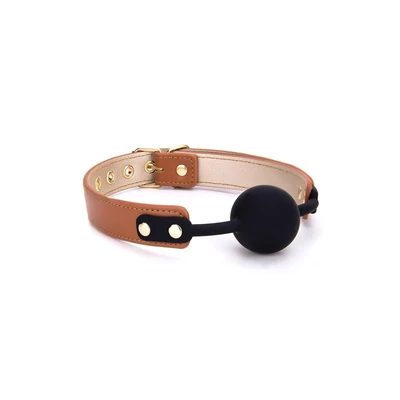 Blaze Elite Ball gag - Knebel ze skóry wegańskiej