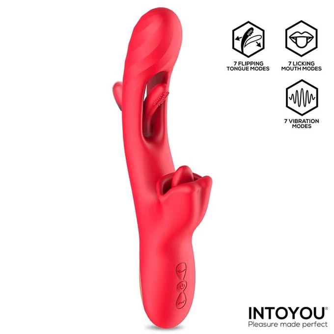 Intoyou Grant - Wibrator króliczek z funkcją rotacji i symulacją seksu oralnego