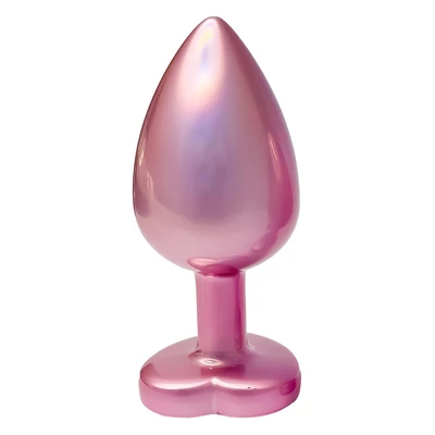 Dream Toys Gleaming Love Pearl - Korek analny z serduszkiem, różowy, L