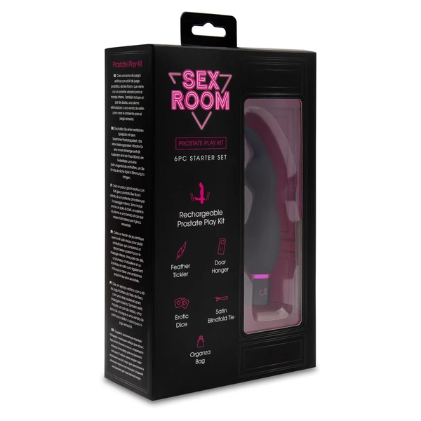 Dream Toys Sex Room Raunchy Kit - Zestaw wibrator z akcesoriami