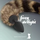 Crushious Foxy delight - Korek analny z ogonem, czarny