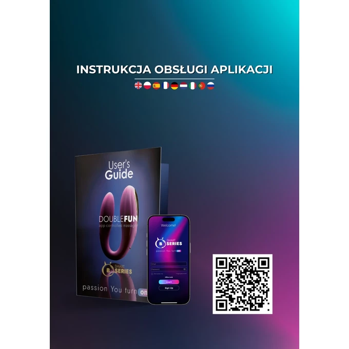 B Series Double Fun - Wibrator jajeczko, sterowane aplikacją