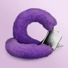 Crushious Love Cuffs Purple - Kajdanki z futerkiem, fioletowy