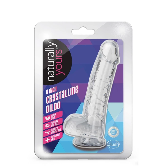 B yours 6 Inch Crystalline - Dildo klasyczne, przeźroczyste