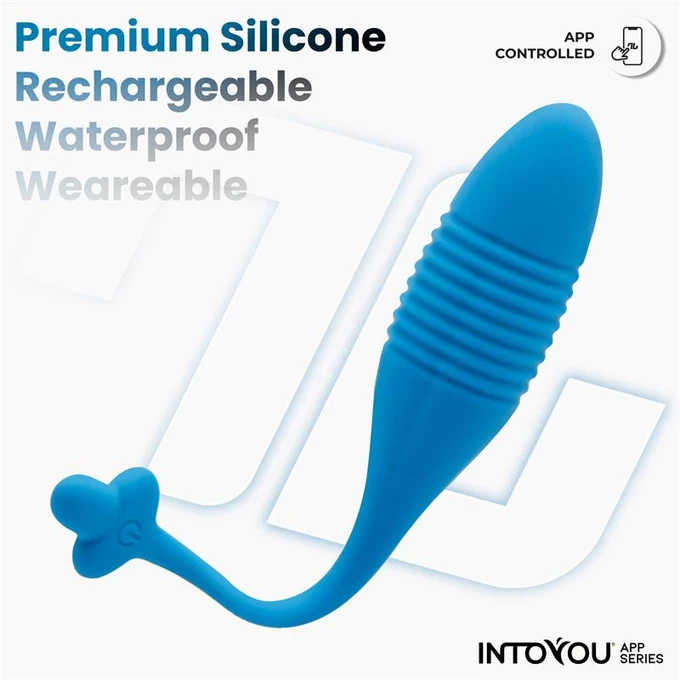 Intoyou Egg with Thrusting - Wibrujące jajeczko z funkcją pulsacji, Sterowane aplikacją