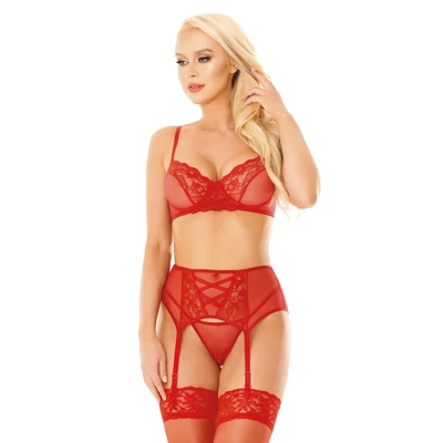 Softline Selin - Komplet bielizny, czerwony