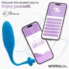 Intoyou Egg with Thrusting - Wibrujące jajeczko z funkcją pulsacji, Sterowane aplikacją
