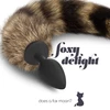 Crushious Foxy delight - Korek analny z ogonem, czarny