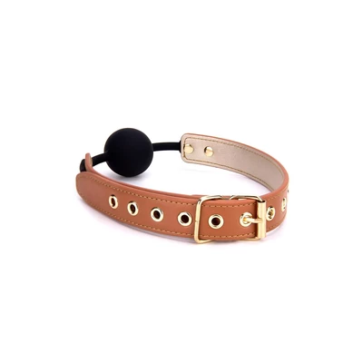Blaze Elite Ball gag - Knebel ze skóry wegańskiej