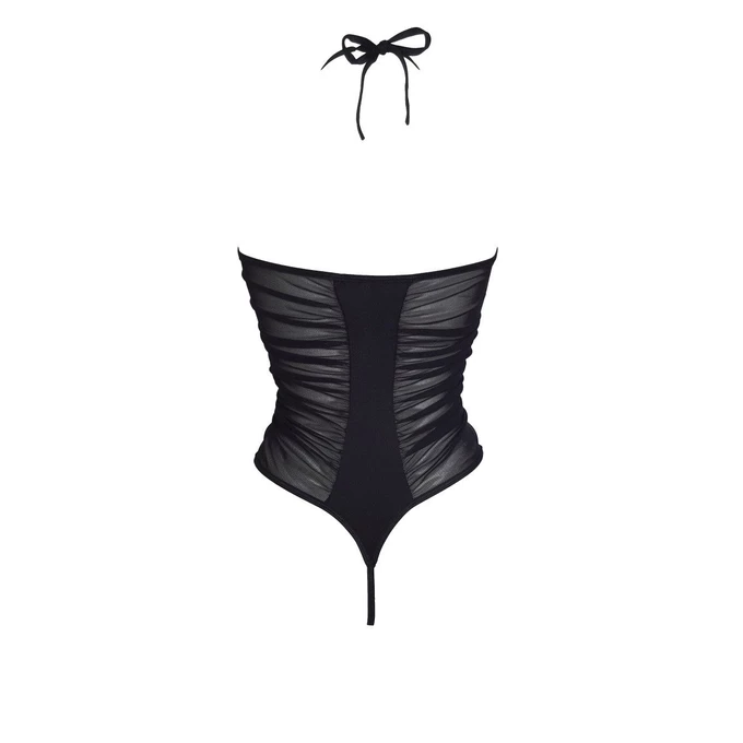 Beauty Night Gisele Tedy - Body z wiązaniem i otwartym krokiem