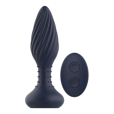 Dream toys Triton - Korek analny wibrujący sterowany pilotem, z funkcją rotacji